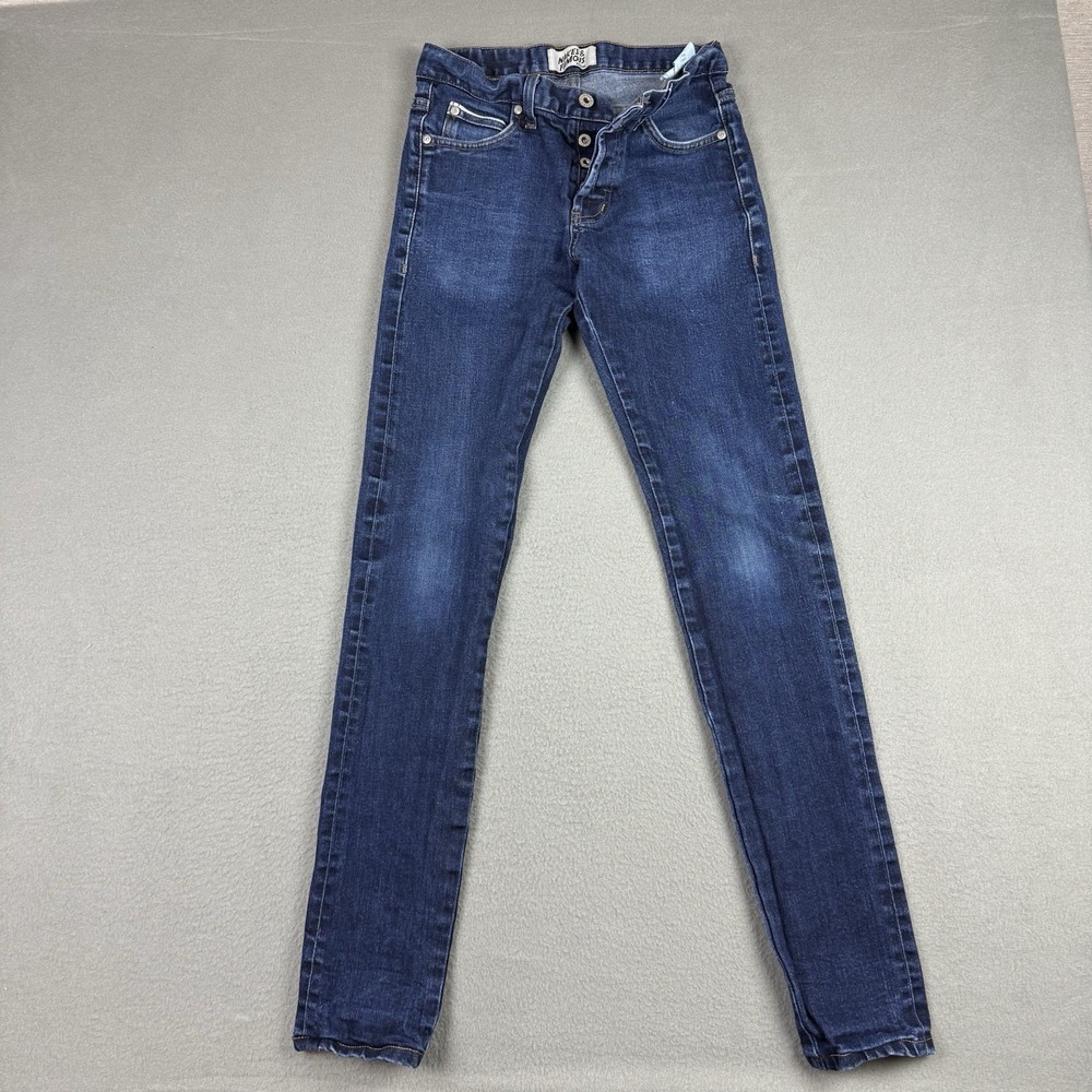 Naked‎ Famous Jeans Mens 28x33* Dark Blue Super Guy Skinny Stretch Selvedge
